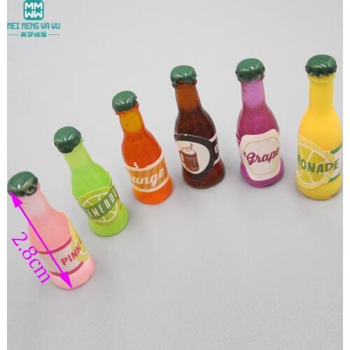 Mini tableware Bottle Simulation Food for 1/3 1/4 1/6 BJD SD Doll and Kelly Furniture Monster Height Doll Accessories