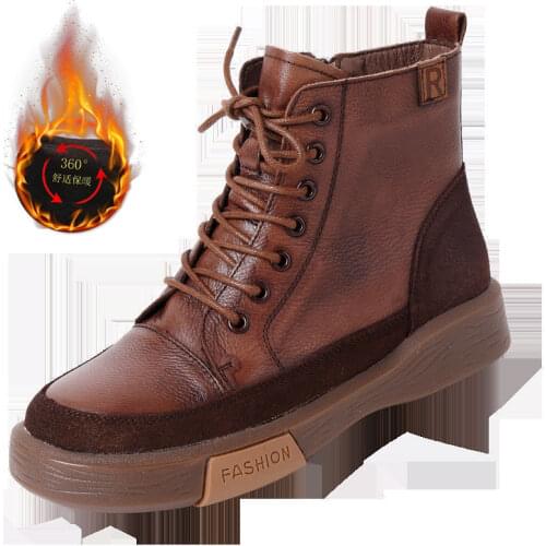 2020 New Women Winter Snow Boots Fashion Style High-top Shoes Casual Waterproof Warm Female High Quality White Warm Boots White