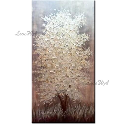 Palette Knife Flower Art Oil Painting Pure Hand-painted Thick Canvas Wall Art Wall Pictures Unframed Artwork Showpiece For Room