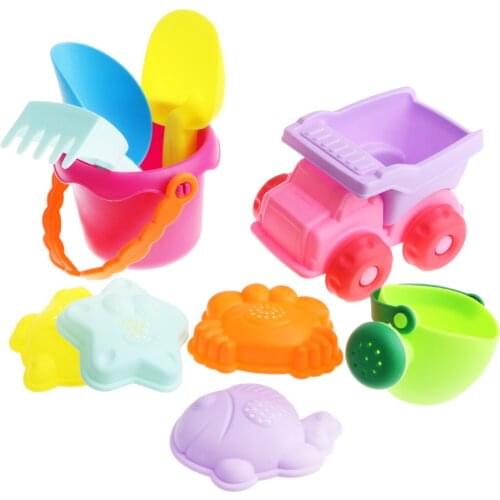 Beach Sand Toy Set Sandbox Toy for Kids Toddler - 10pcs, Truck Bucket & More