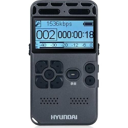 Hyundai E188 Portable Professional Voice Recorder Dictaphone Ultra-long Standby Time Noise Reduction supports Hifi MP3 walkman