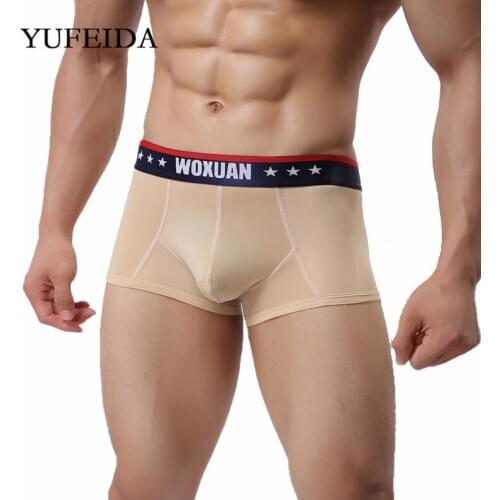 Sexy Mens Underwear Boxers Modal U convex Underpants Hombre Boxer Shorts Trunks Penis Pouch Panties Nightwear Cueca Masculina