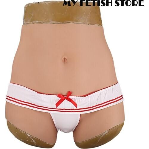 6th Generation Cosplay Silicone Underwear S M L Size Shorts With Fake Vagina For Crossdresser Male To Female Tranvestismo