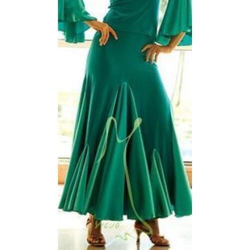Modern dance Ballroom dance skirt stitching irregular satin skirt S10013 Ding modern complexion
