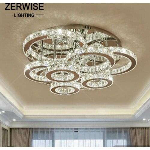 Modern LED Crystal Chandelier Lights For Living Room Cristal Lustre Chandeliers Lighting Pendant Hanging Ceiling Fixtures
