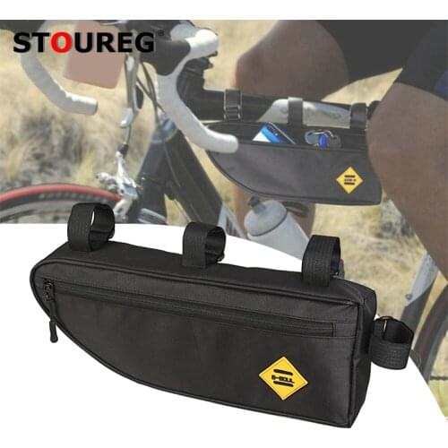 Bicycle Triangle Bag Bike Frame Front Tube Bag, Waterproof Cycling Pannier Packing Pouch,MTB Bike Pannier Bag Bicycle Frame Bag