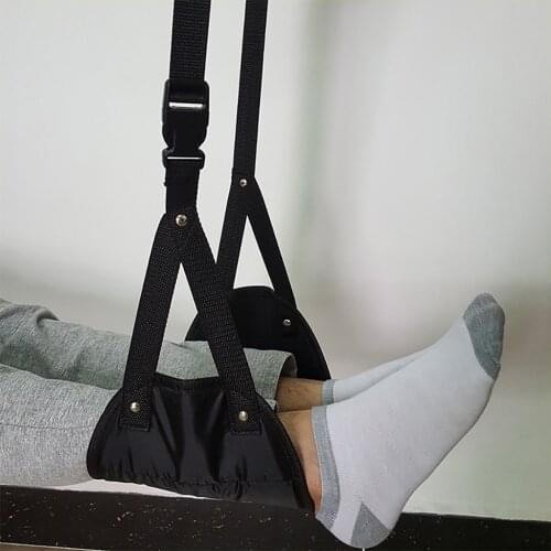 Comfy Hanger Travel Airplane Footrest Hammock Comfortable Made with Premium Memory Foam Foot Resting hammock for travel office