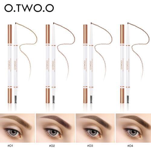 O.TWO.O Eyebrow Pencil Waterproof Long Lasting Ultra Fine Eye Brow Tint Makeup Tools Eye Shadow & Liner Combination Cosmetic