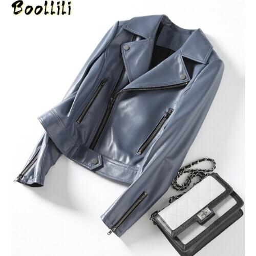 Womens Fur Coat Female Jacket Spring Autumn Jacket Women Vintage Sheepskin Coats Biker Jackets Plus Size Chaqueta Mujer