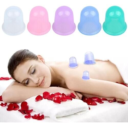 1PCS Body Massage Helper Health Care Massage Cup Anti Cellulite Vacuum Silicone Massage Cupping