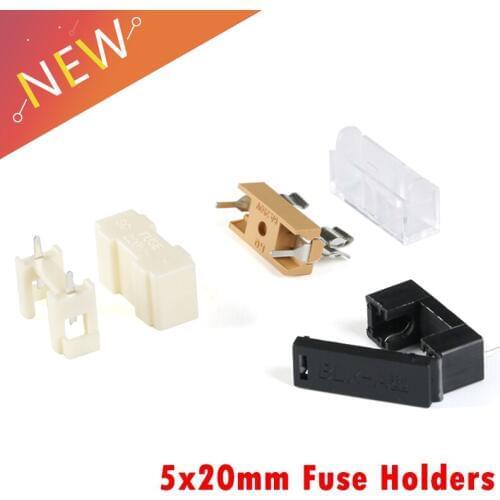 10PCS/LOT 5x20mm Fuse Holders 5X20 Insurance Tube Socket Fuse Holder For 5*20 Insurance