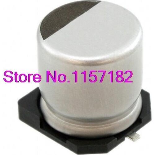 10pcs/lot SMD aluminum electrolytic capacitors 16v /220 uf size 6.3*7.7MM patch capacitance