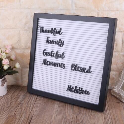 12x12 Inch Felt Letter Board with Frame Precut Letters Picture For Hangers Home Wall Decor Handmade Gifts