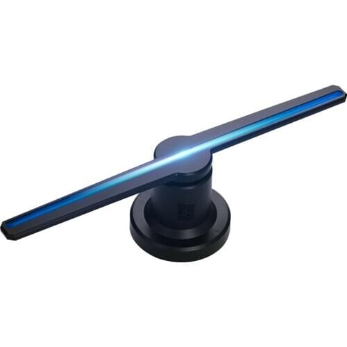 384/576 LEDs WiFi 3D Holographic Projector Hologram Player Naked Eye LED Display Fan Advertising Light 16G TF Card APP Control