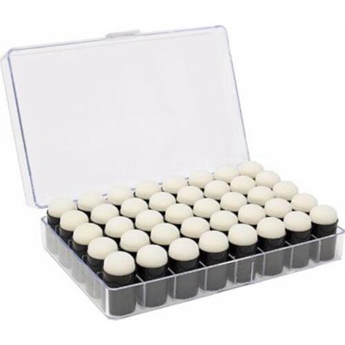 40Pcs Finger Sponge Dauber Painting Ink Pad Stamping Brush Craft Case Art Tools With Box Office School Darwing Diy Craft