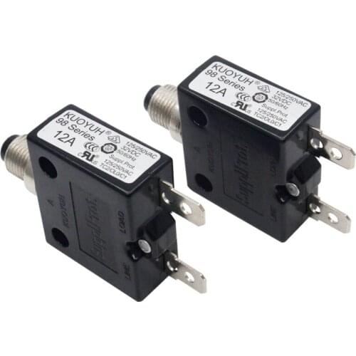 2pcs Kuoyuh 98series 20A manual reset thermal overload protector switch circuit breakers for generator