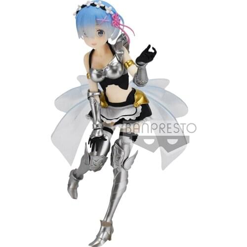 Bandai Re:life In A Different World From Zero Rem Swimwear Pvc Assembly Model Western Animiation Action Figure Kids Toys