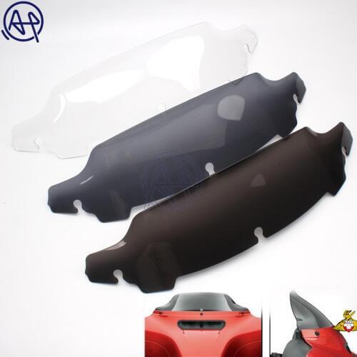 Smoke/Clear 4.5" Motorcycle Wave Windshield Windscreen Fits For Harley Touring Electra Glide 14-18 New