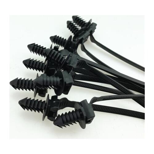 Finishing fixed wire harness cable ties nylon straps clip holder plug buckle straps
