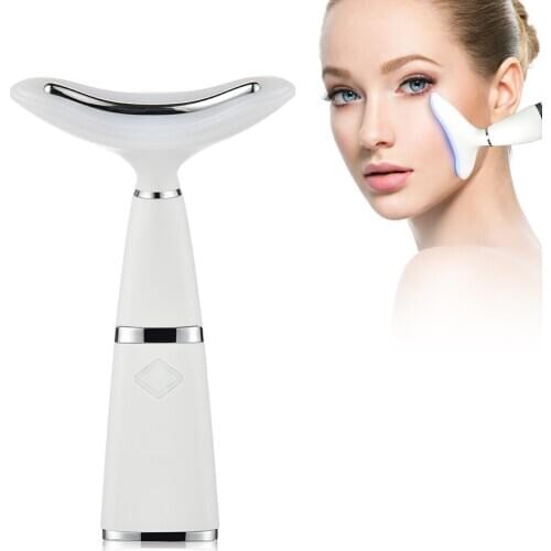 Remove Double Chin Neck Face Lifting Tool Beauty Device Lifting Remove Wrinkle Line LED Photon Therapy 45°C Sonic Vibration Slim