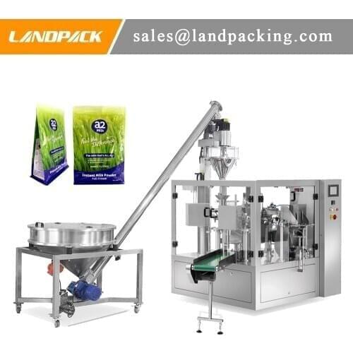Multifunction Automatic Milk Powder Doypack Bag Rotary Filling Machine