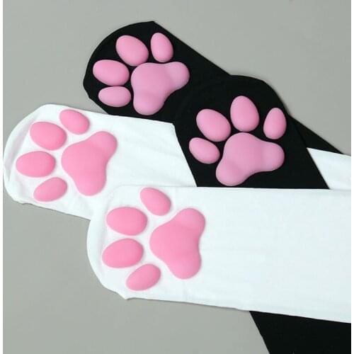Anime Pawpads Socks Fashion Stockings Casual Cotton Thigh High Over Knee Sexy Socks Girls Women Female Cute Soft Cat Paw Cosplay