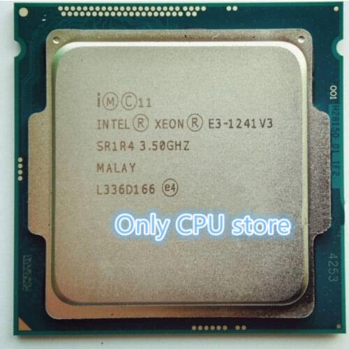 Original Intel Xeon E3-1241V3 CPU 3.50GHz 8M LGA1150 Quad-core Desktop E3-1241 V3 processor Free shipping E3 1241V3