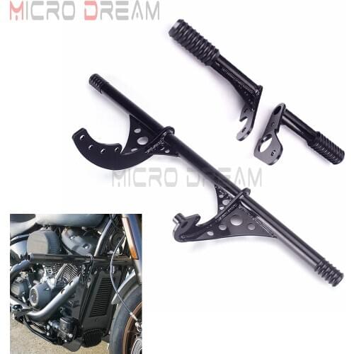 Passenger Peg Crashbars Frame Sliders For Harley 2018+Softail Street Bob Low Rider Highway Peg Crash Bar Engine Guard Protection