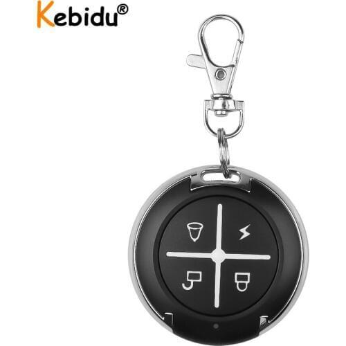 Kebidu Copy Code 433MHz Remote Control 4 Buttons Mini Wireless Transmitter Key Fob For Car Garage Door 433.92 Mhz RF Controller