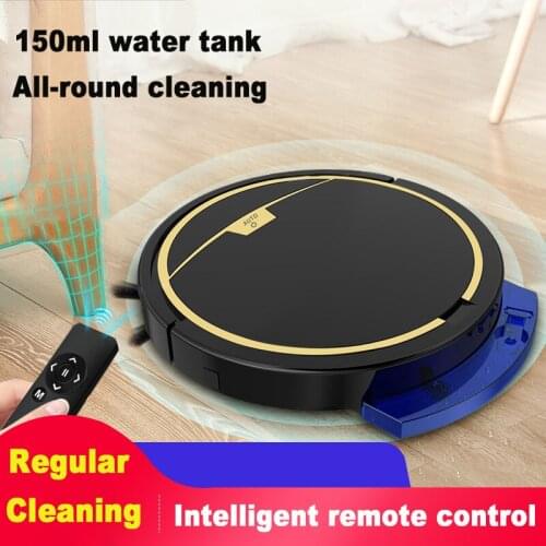 Water Tank Robot Vacuum Cleaner With Remote Control Household Smart Vacuum Cleaner Sweeping Mopping Robot Sweeper Dust Collector