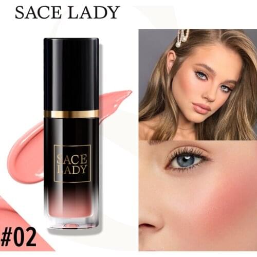 SACE LADY 4 Colors Liquid Blush Matte Lasting No Sensitive Good Ductility Great Gift For Friend Professional Face Makeup TSLM1