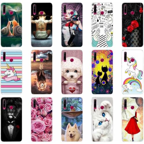 For Honor 10i Case Silicon Back Cover Phone Case For Huawei Honor 10i case HRY-LX1T 10 i 6.21 inch wolf tiger lion Leopard bear