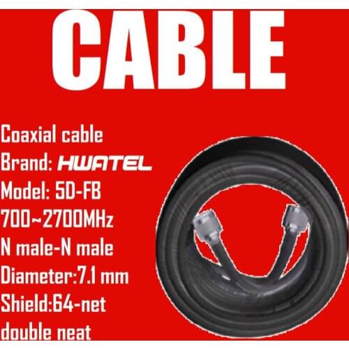 15 10 20 30 Meter Coaxial Cable feeder N Male to N male with 700 3500 MHZ high frequency low cost RG 58 RG213 5d-FB dual shield