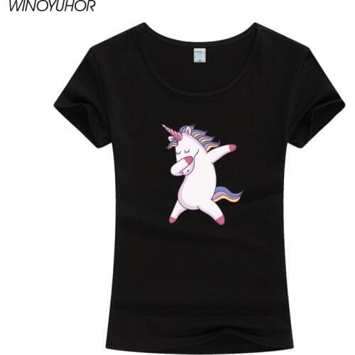 2019 harajuku Funny Unicorn T Shirt Women Tops Kawaii Unicornio T-shirt Female Summer Top Tshirt Licorne Sexy Tees Camiseta