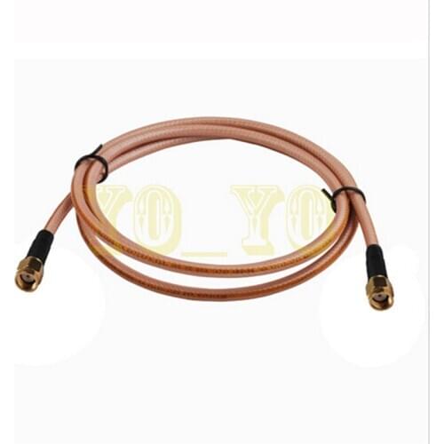 ALLISHOP RP-SMA Male to RP-SMA Male for Pigtail coaxial cable RG400 RF Adapter assembly 1m