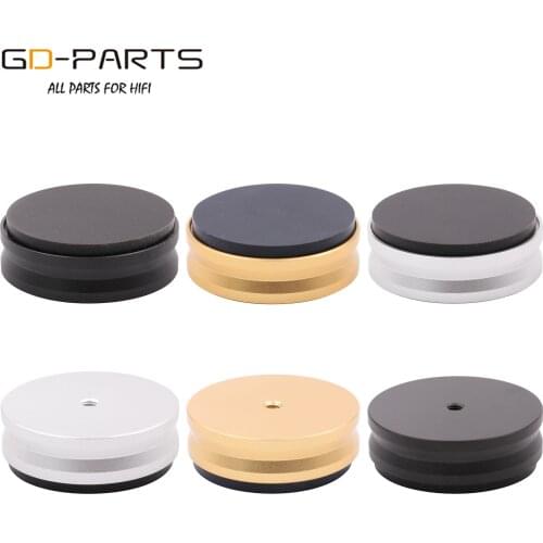 44x15mm Machined Solid Full Aluminum Isolation Feet Stand Pad Cone Floor Base Leg For Hifi Audio AMP Speaker Turntable Computer