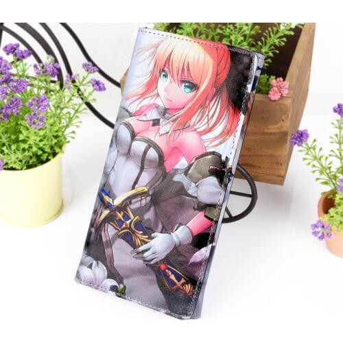 Anime Fate stay night Long style PU purse/wallet with colorful printing of Altria Pendragon