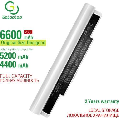 Golooloo White laptop battery for SAMSUNG N110 N120 N140 N270B N510 NC10 NC20 NP AA-PB6NC6W AA-PB6NC6W/US AA-PB8NC8B AA-PL8NC6W