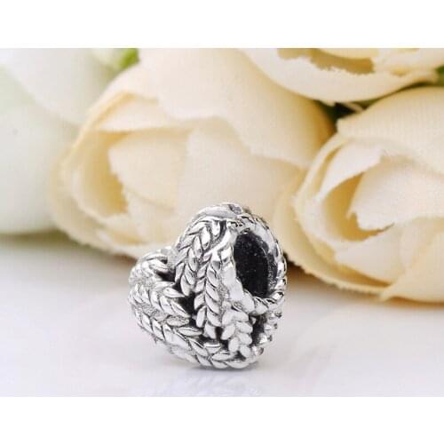 Free Shipping Authentic 925 Sterling Silver Icon of Nature Heart Charm Fit Original Bracelet For Women DIY Jewelry S925 Beads