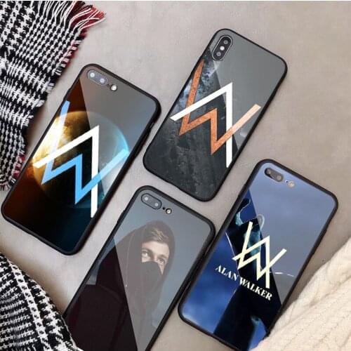 Alan Walker DJ Faded Tempered Glass Phone Case For iphone 12 11 Pro Max 5 6 7 8 PLUS X XS XR XSMax Shell