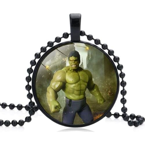 16 Styles Disney The Long Chain Jewelry Necklace Crystal Marvel Spiderman Captain Hulk Necklace Birthday Christmas Gift Kid Toy