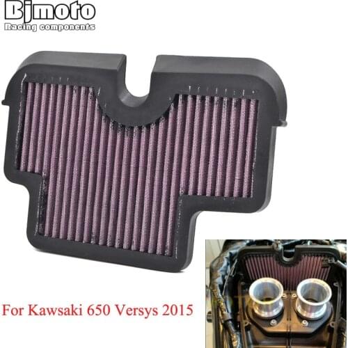 For Kawsaki 650 Versys 2015 Motorcycle Air Filter Cleaner Reuseful Element Versys 650 Flow Replacement Air Filter Intake