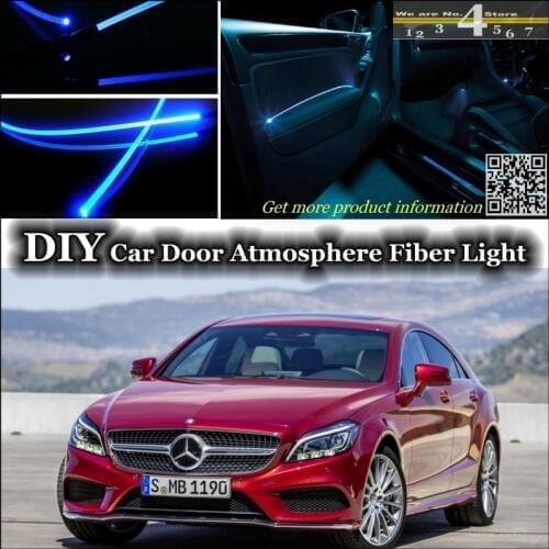 For Mercedes Benz CLS MB W218 W219 interior Ambient Light Tuning Atmosphere Fiber Optic Band Lights Door Panel For Tuning