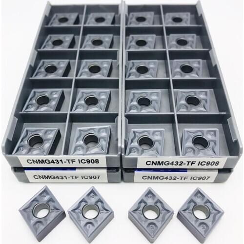 CNMG120408 TF IC907 / IC908 CNMG120404 TF IC907 / IC908 External turning tool CNC carbide insert turning insert milling cutter