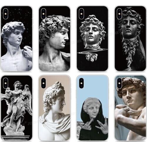 Art David Statue Silicone Back Cover For Google Pixel 5A 5 5XL 4 3 2 4A 4G 5G 3A XL 4XL 2XL 3XL Soft TPU Phone Case Fundas