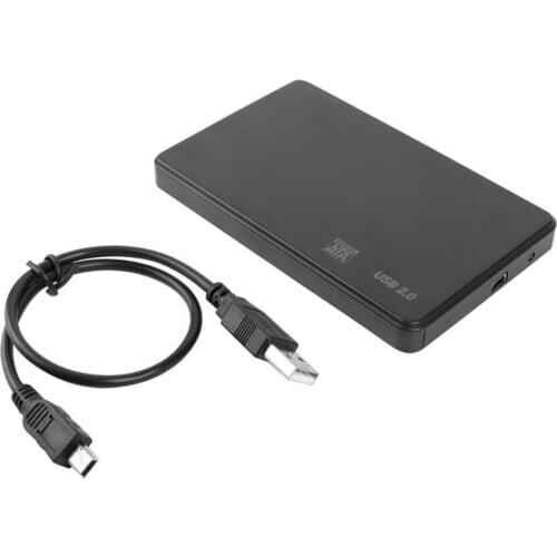 Hard Drive Disk Enclosure External Laptop Case for 2.5in SATA USB 2.0/3.0 SSD Hard Disk Drive Case for Windows/Mac OS