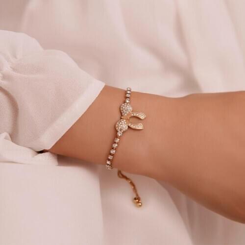 Fashion Crystal Bracelet, Adjustable Bead Bracelet, Exquisite And Sweet Hand Accessories