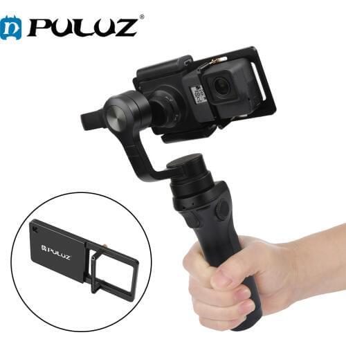 PULUZ Mobile Phone Gimbal Switch Mount Plate Adapter Compatible For GoPro HERO8 Black Handheld Phone Gimbal Camera Accessories