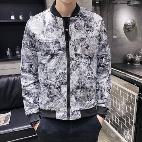 Ropa Para Hombre Male Floral Jaqueta Masculina Bomber Print Jacket Vintage Club Outfit Men 5xl