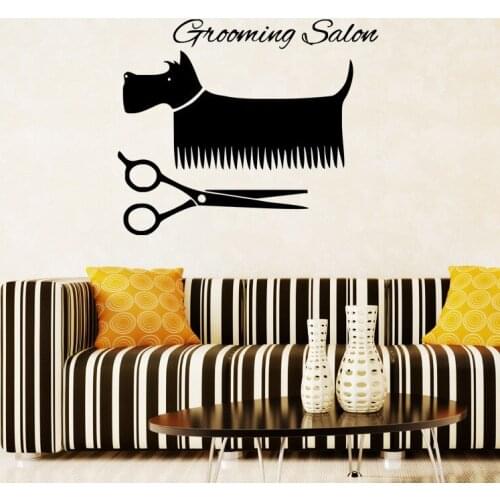 Hair Grooming Salon Pvc Art House Decoration Modern Wall sticker Fashion Barber Sticker Decal Bathroom Wall Mural Vinilo Pared